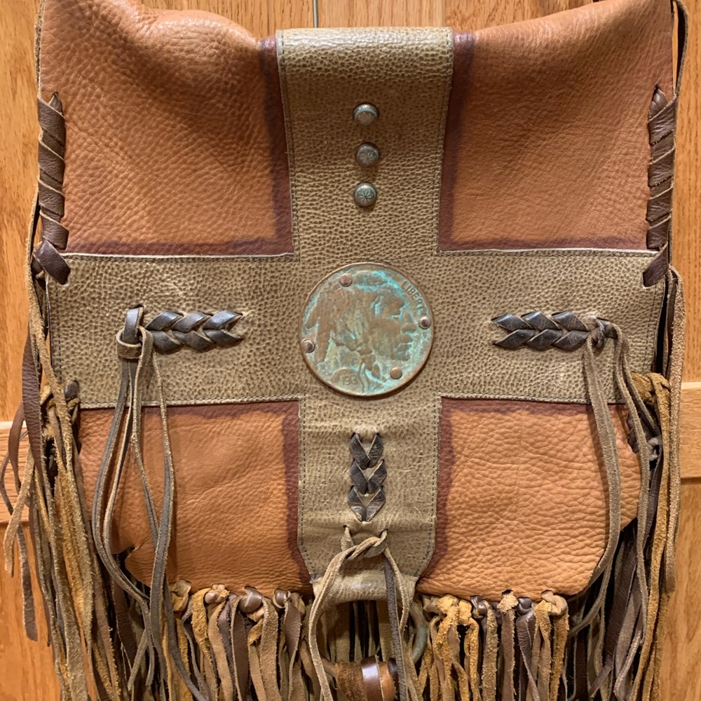 Whiskey Lee Designs Leather Fringe Purse
